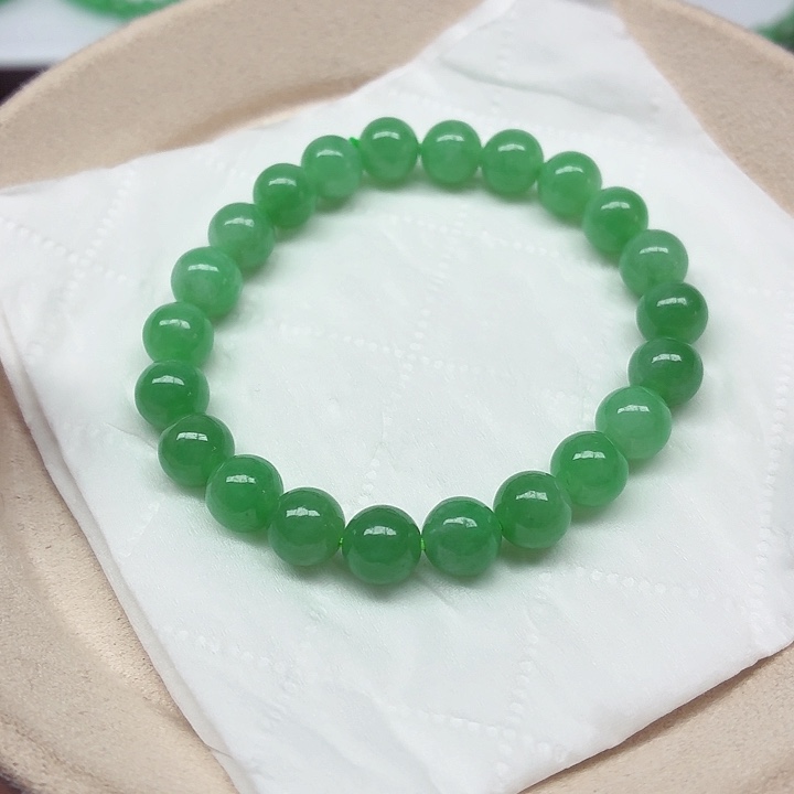 翡翠未镶嵌手链天然缅甸翡翠A货卡7.8