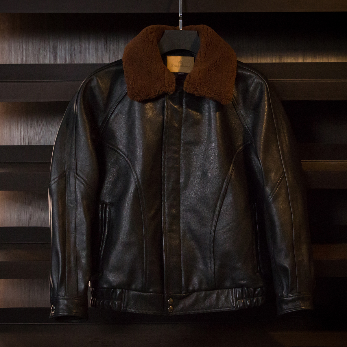 港风男士复古无涂水染植鞣牛皮皮衣翻领短款大码机车休闲皮夹克