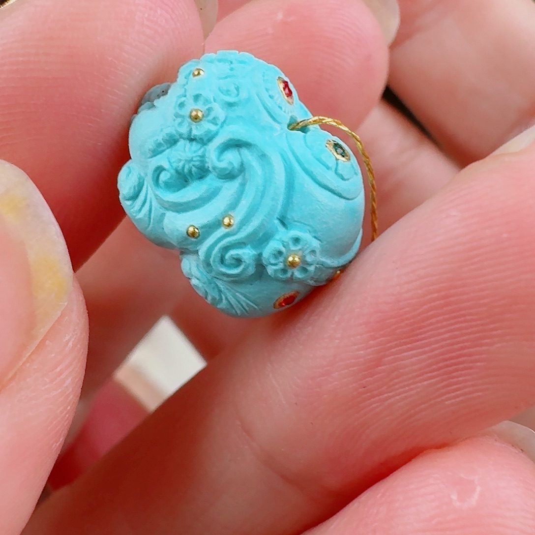 绿松石珠宝奇石未镶嵌