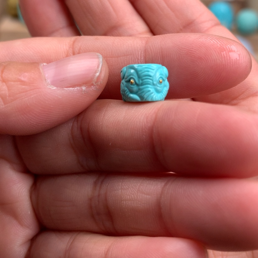 【闪购商品】绿松石象神10.5mm未镶嵌