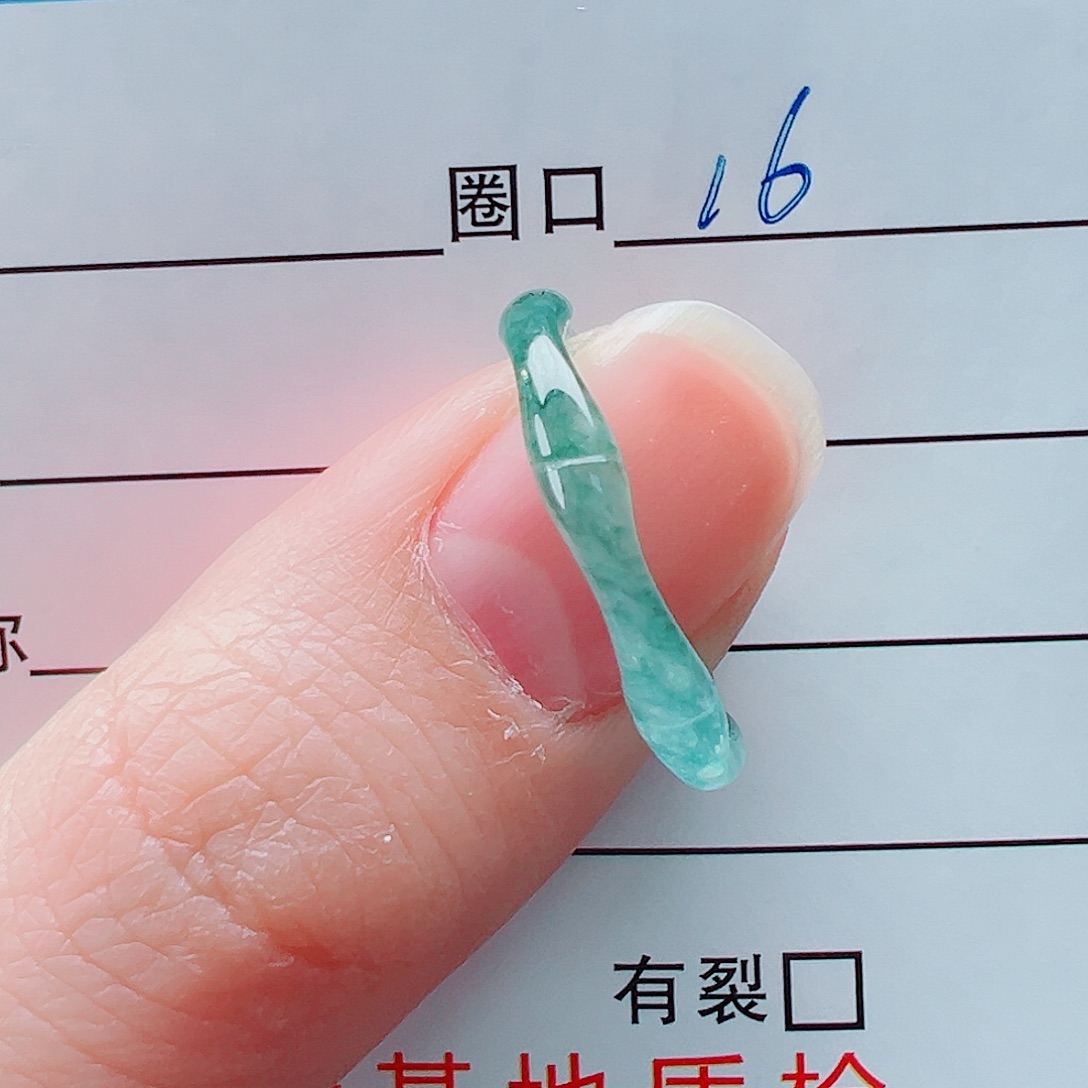 未镶嵌戒指翡翠戒圈