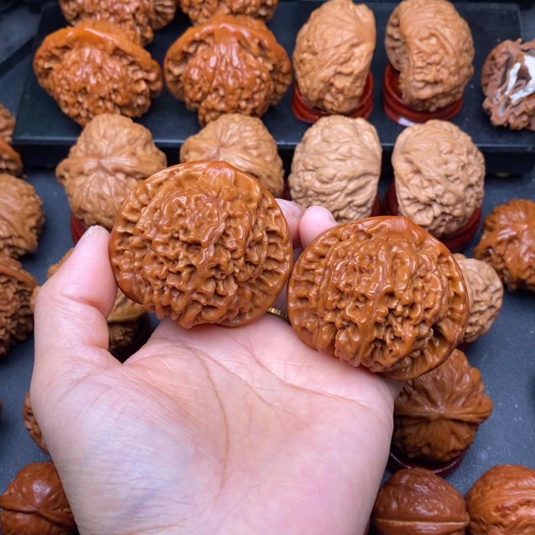 文玩核桃把件51官帽