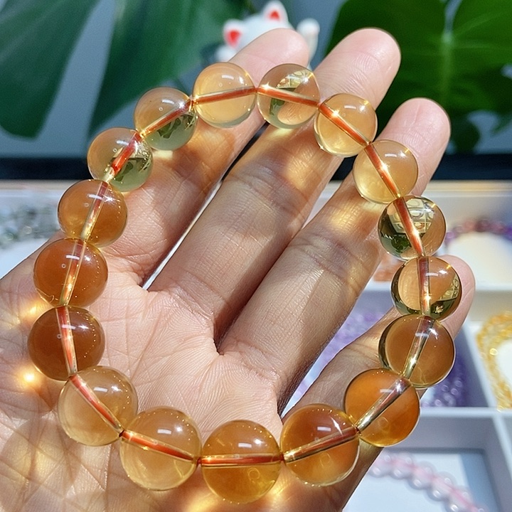 水晶手链未镶嵌黄水晶