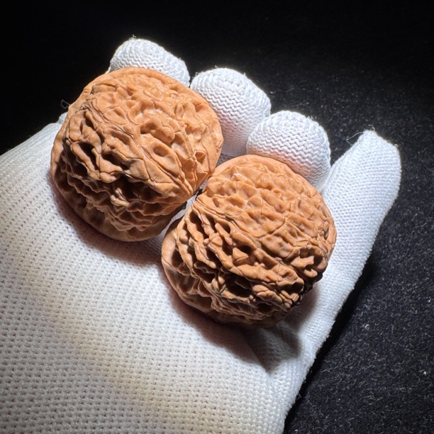 303白茬大肚平谷龙眼狮子头小众文玩核桃 尺寸:边36肚38高32