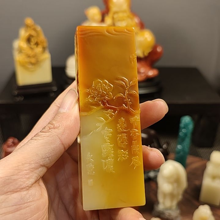 寿山石哆**梦印章印章印章