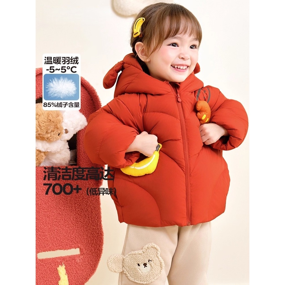 加厚企鹅造型童装宝宝羽绒服男童女童秋冬装2025新款婴儿衣服
