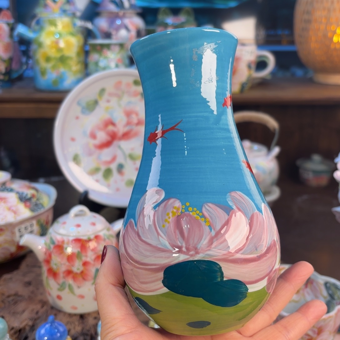 景德镇手绘高温釉下彩陶瓷茶具