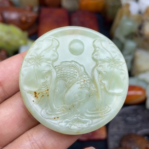 蛇纹石玉未镶嵌颈饰21