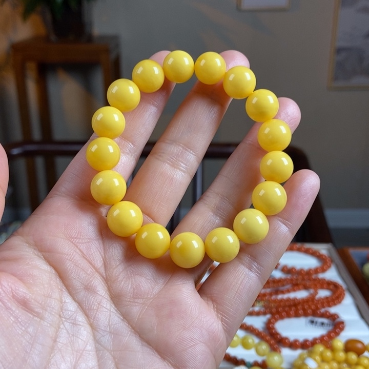 琥珀手链未镶嵌蜜蜡手串11
