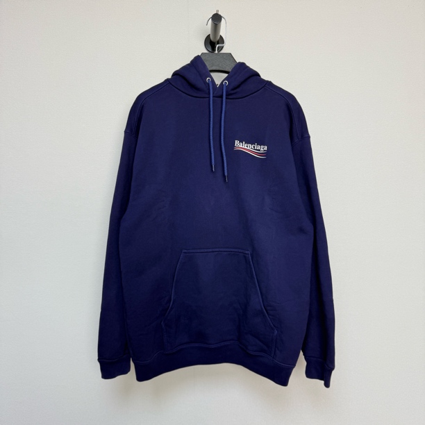 未使用 Balenciaga/巴黎世家 蓝紫色可乐帽衫/XS码