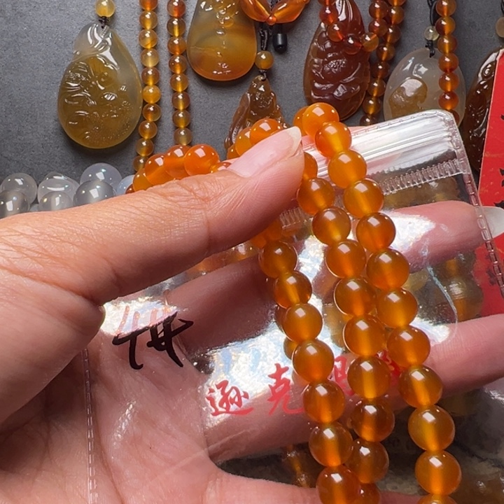 用***6玛瑙/玉髓手链未镶嵌4