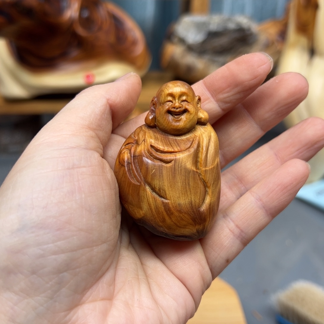 林***肆柏木崖柏木摆件手把件，