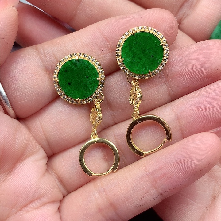 翡翠颈饰银S925镶嵌翡翠