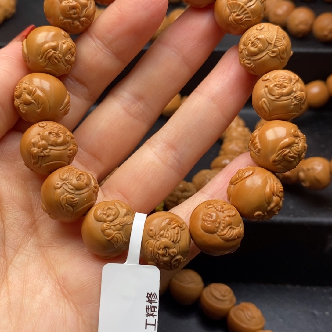 猴头核桃吊坠哈**笑双面财迷