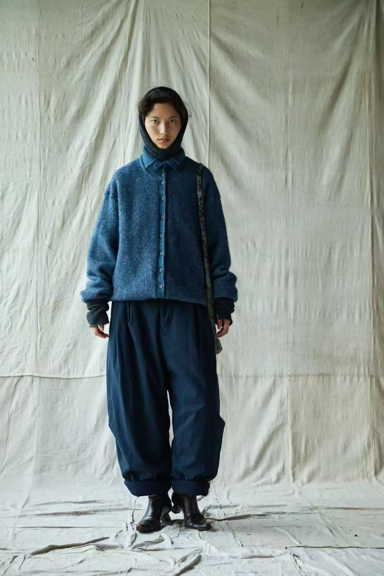 25FW3004-2左岸迷香青灰棉裤冬季