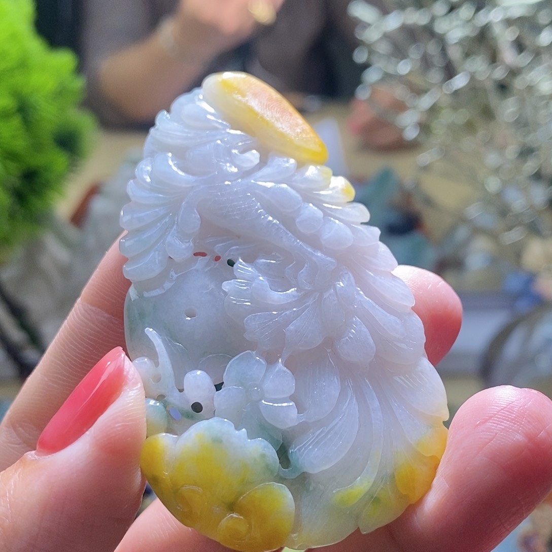 【闪购商品】翡翠颈饰未镶嵌凤凰