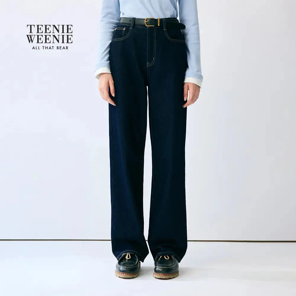 *TeenieWeenie小熊牛仔裤女2025冬季新款时尚休闲女装TTTJ254TC5B