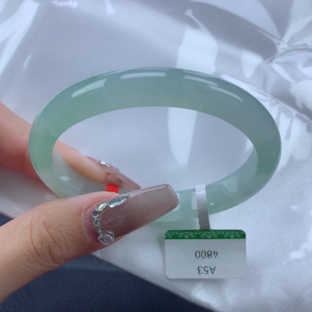 翡翠手镯未镶嵌53.7贵妃