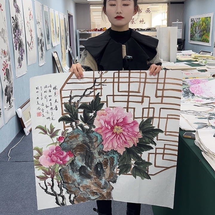 国画宣纸国画纯手绘作品
