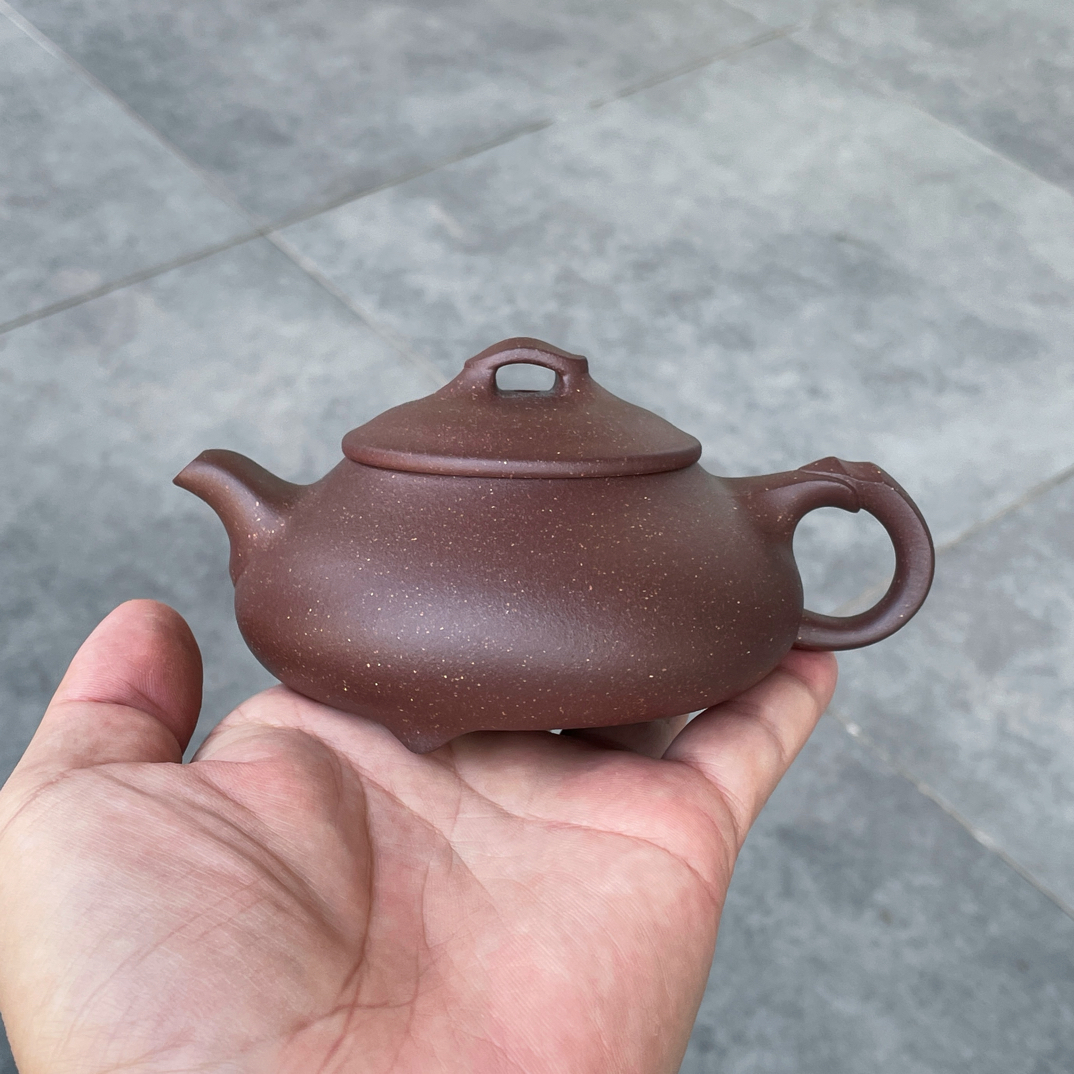 简瓢容量200毫升原矿大水潭紫泥半手工制作