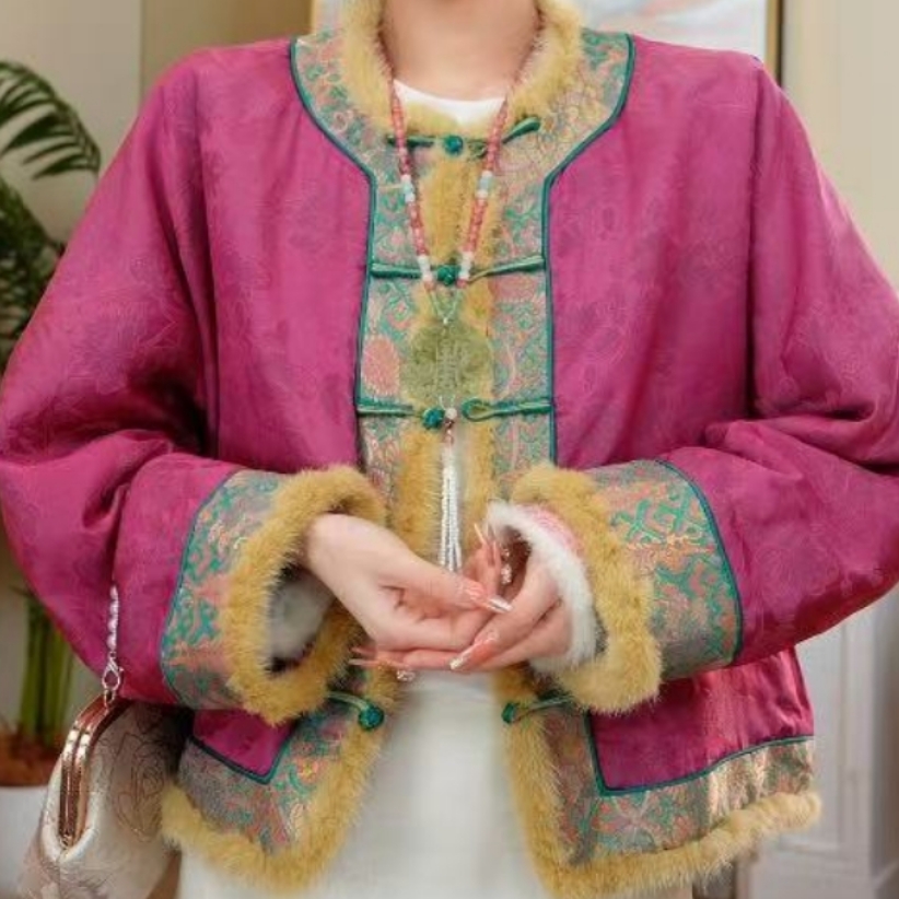 凤鸣朝阳/新中式春季新款重工织锦刺绣2025A7033思思--大女王仓