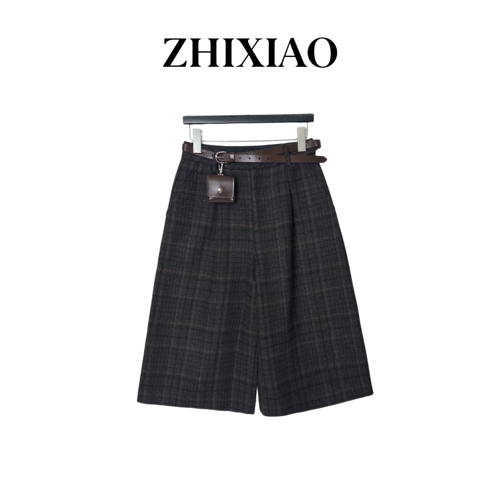 【ZHIXIAO】秋冬新款：格子休闲裤2796