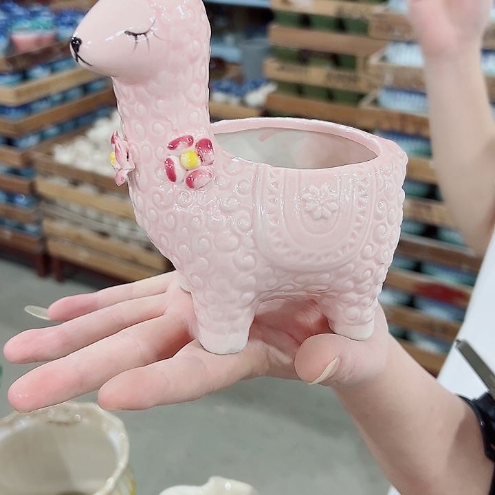 有孔.凑满10元发货多肉陶瓷花盆！