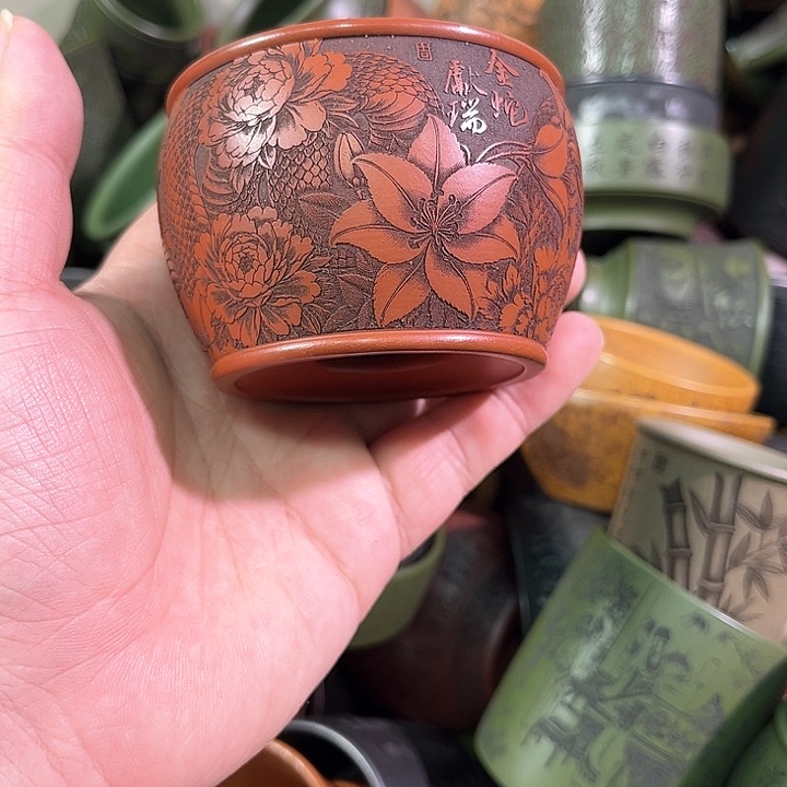 茶杯紫砂全手工紫砂主人杯