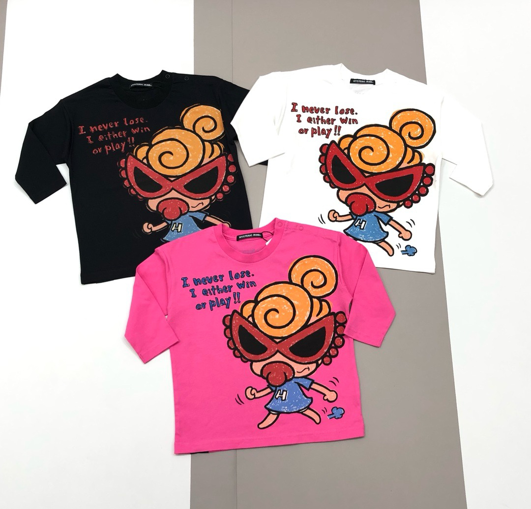 【YB特价】B139黑潮蜡笔点赞娃娃T恤采用160克纯棉定织面料