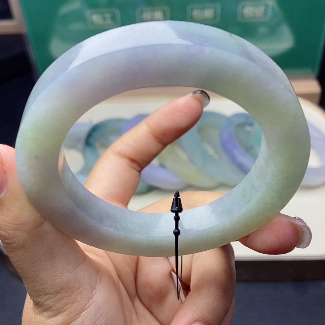 定制翡翠55-59未镶嵌幻彩紫