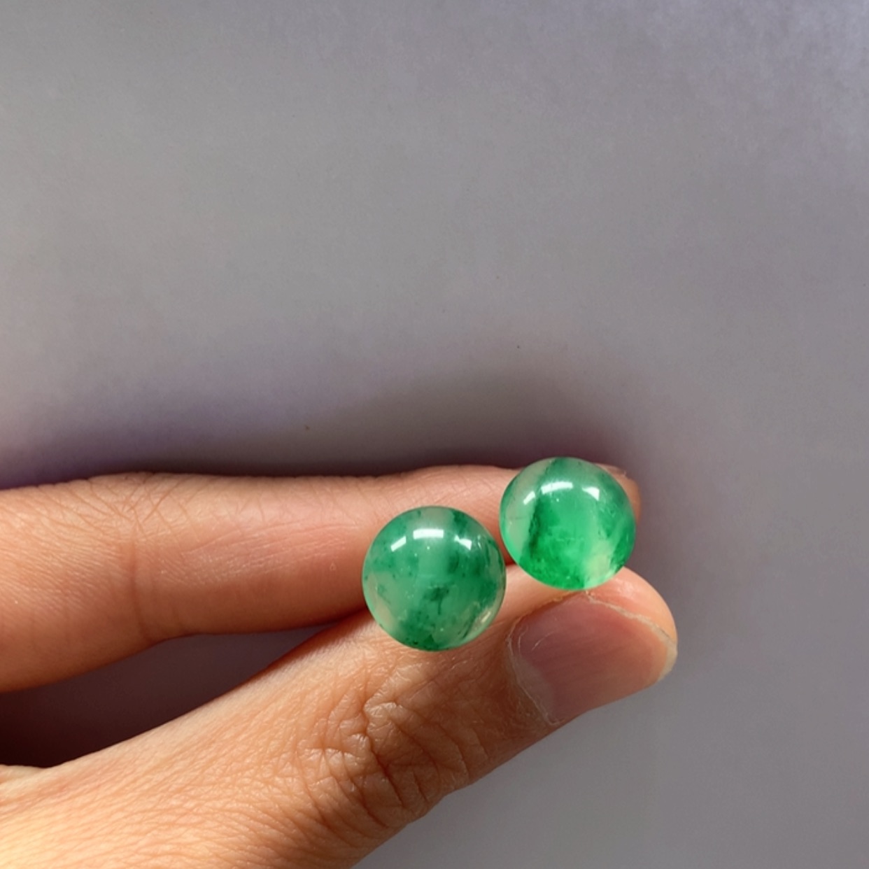 【闪购商品】银S925镀金镶嵌石英质玉耳钉