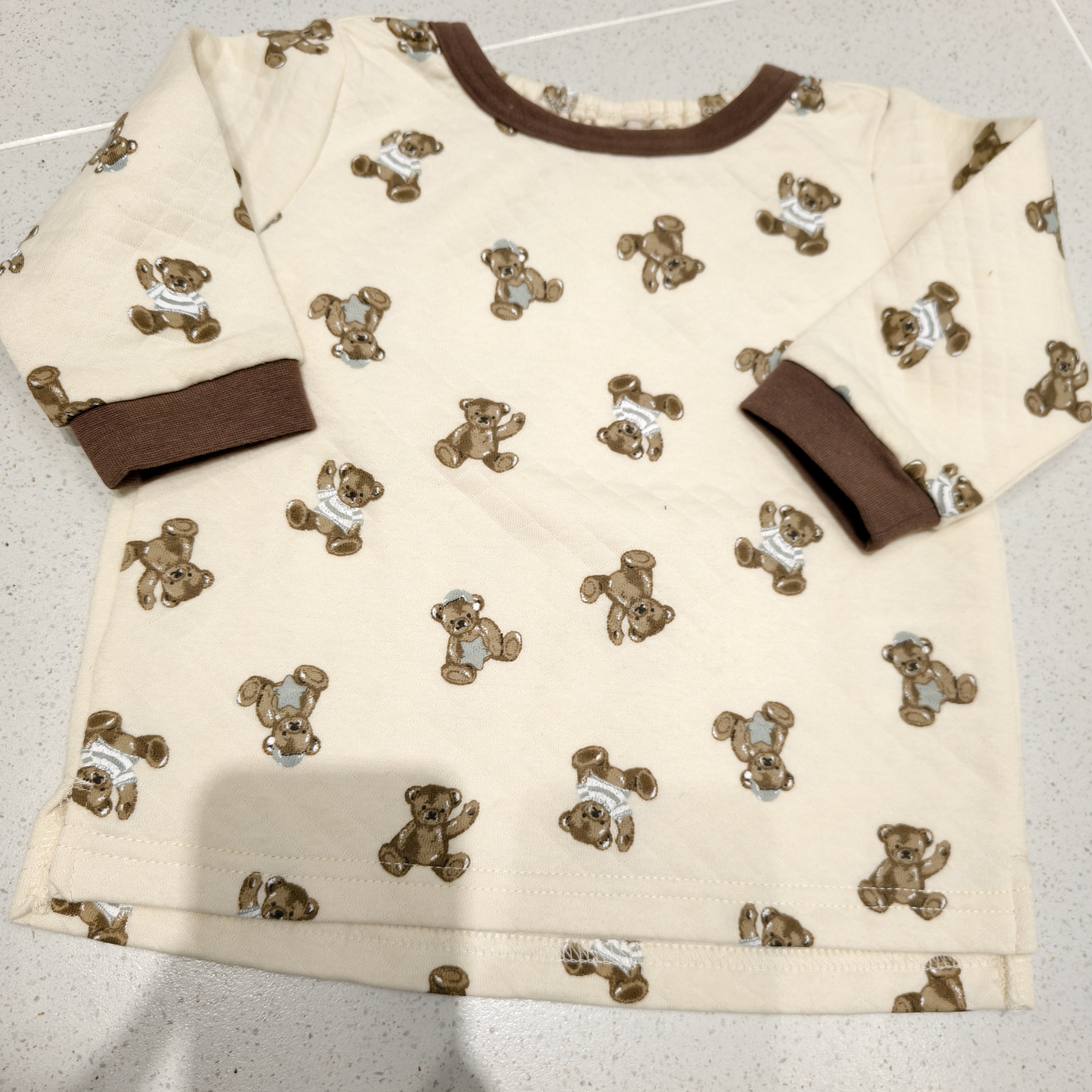 日单PM男女儿童空气层保暖卫衣中小童春秋圆领宽松长袖上衣外穿