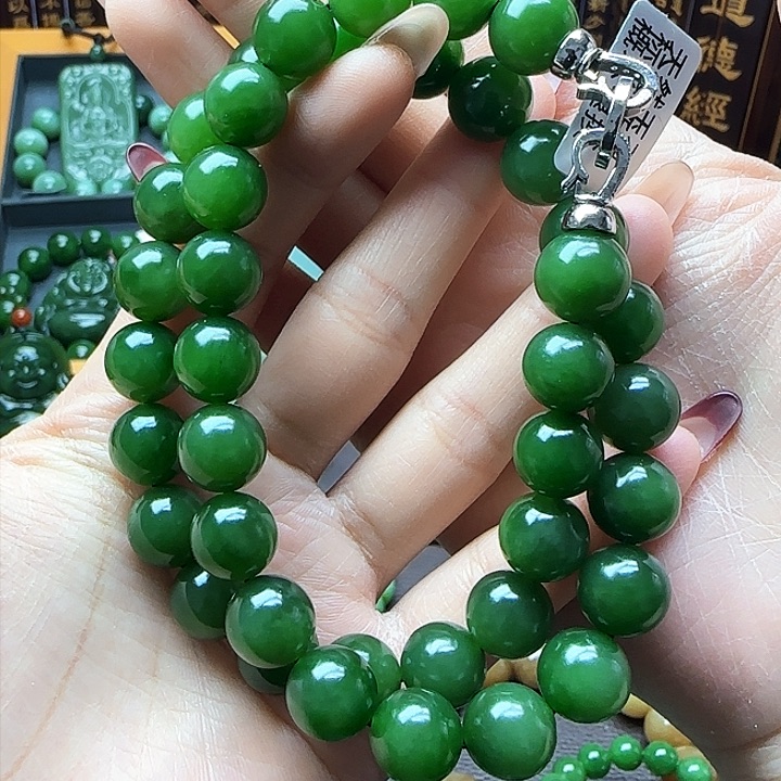和田玉（碧玉）项链未镶嵌