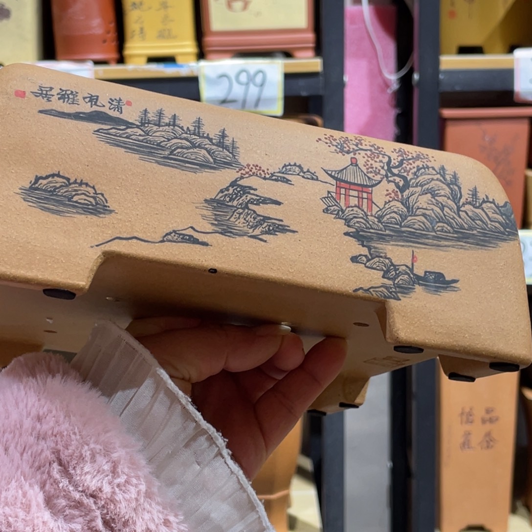 落***岸花盆紫砂紫砂花盆在这里