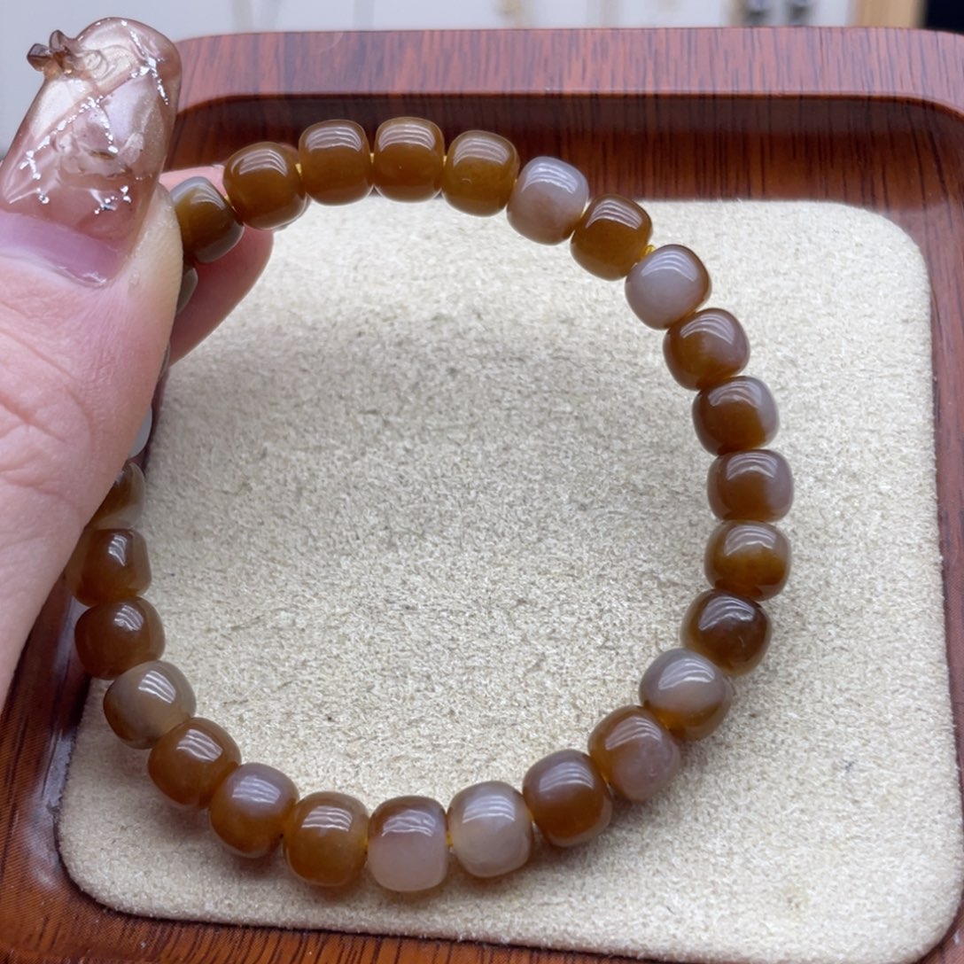 和田玉（糖玉）未镶嵌手链V58