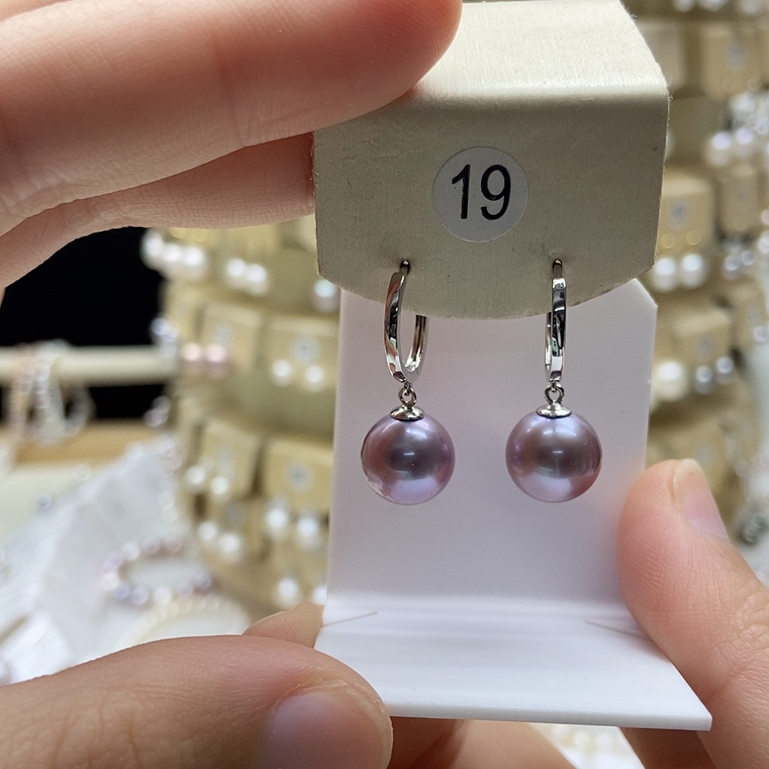 耳饰淡水珍珠银S925镶嵌11