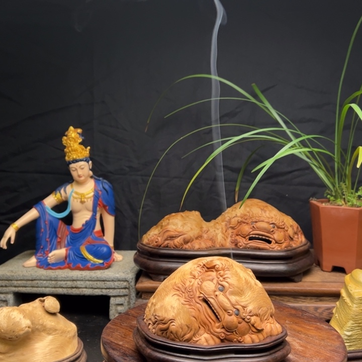 荔枝木荔枝木香炉摆件