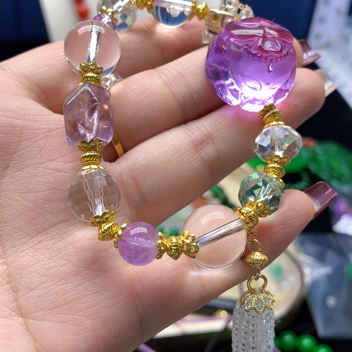 玛瑙/玉髓颈饰合金吊坠