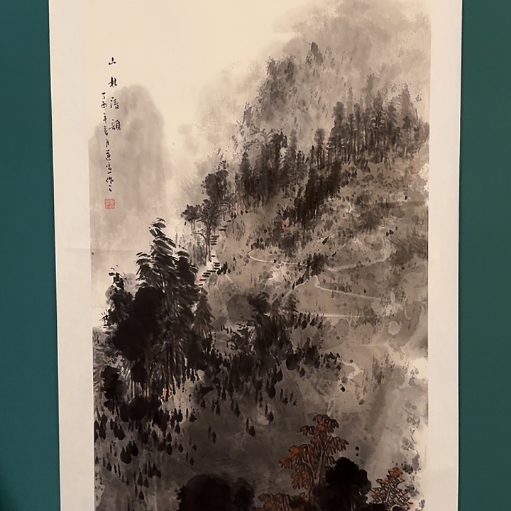 国画董老师画作画作