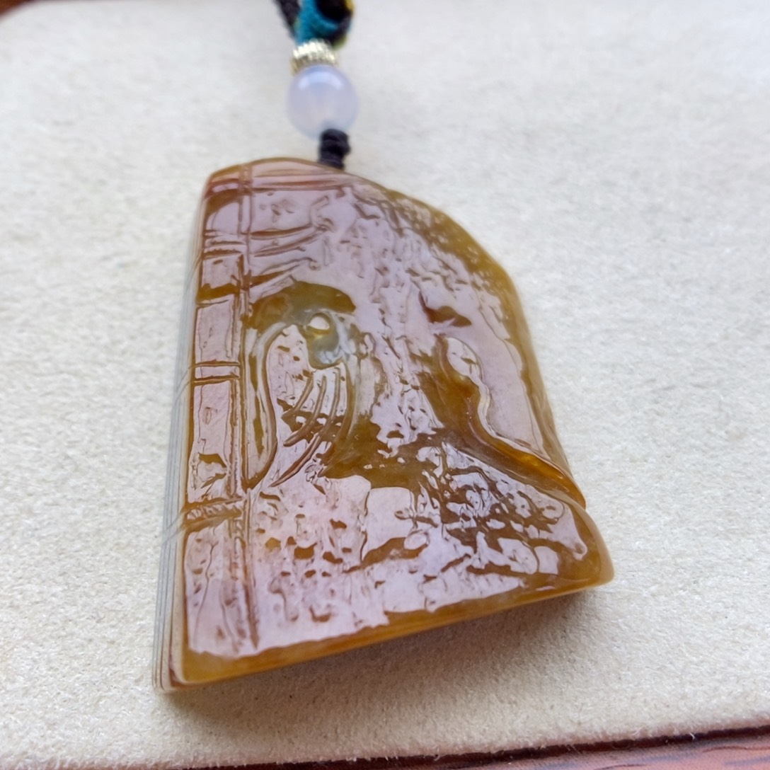 翡翠未镶嵌颈饰吊坠