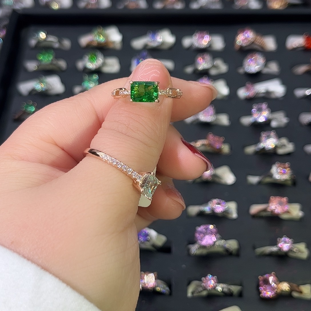 莫桑石非金属B K枚链条祖母冰花两卡-19