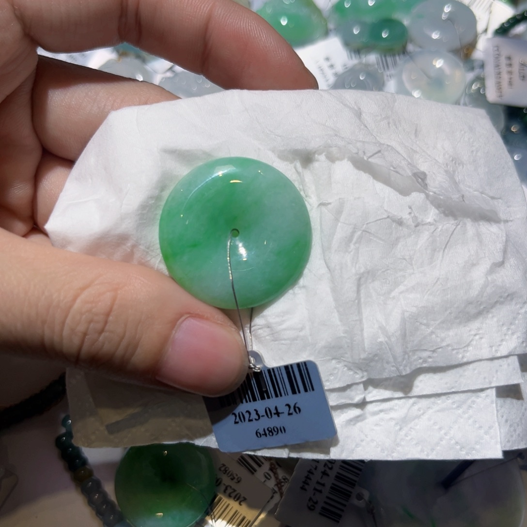 翡翠颈饰未镶嵌@**玲天然翡翠A货