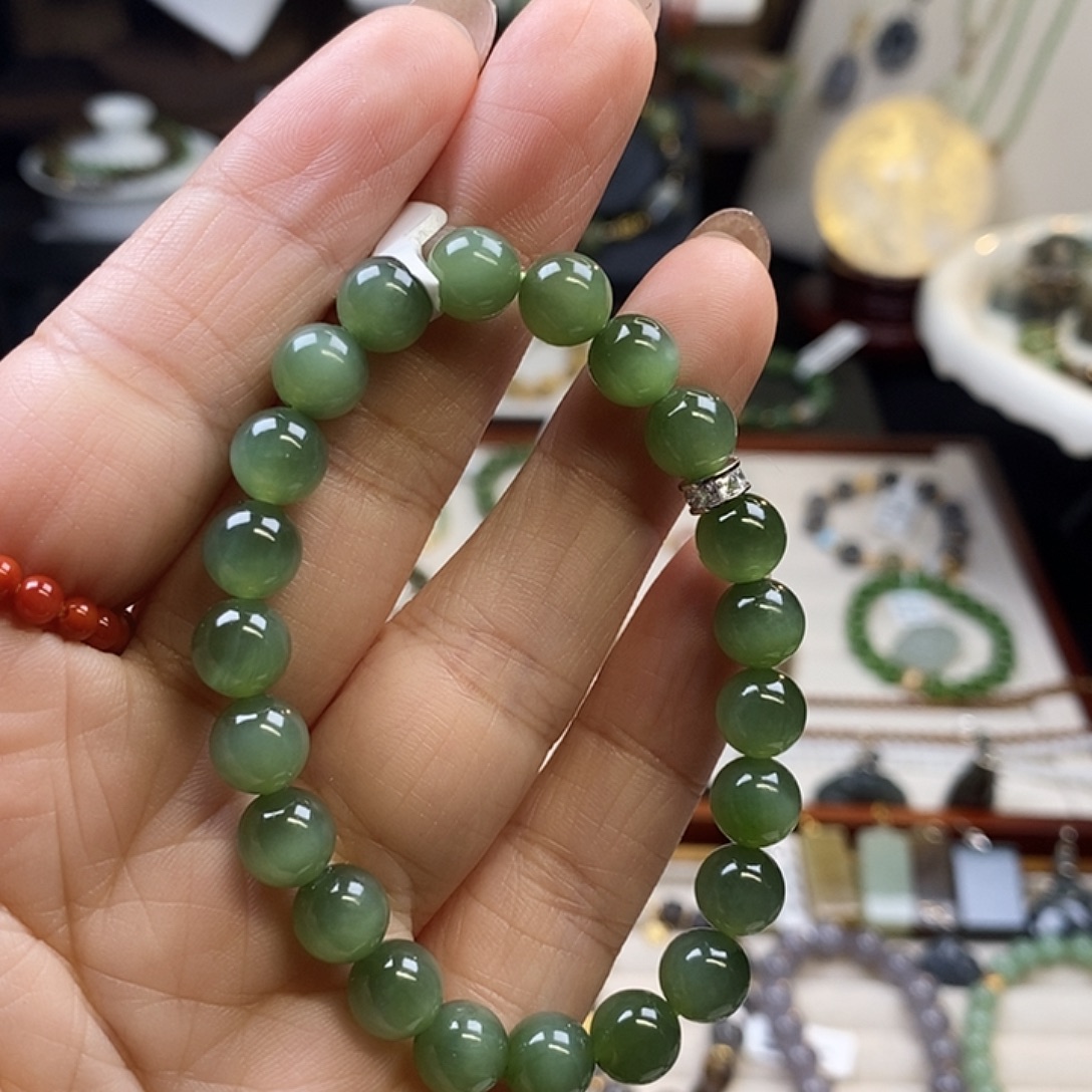 和田玉未镶嵌手链