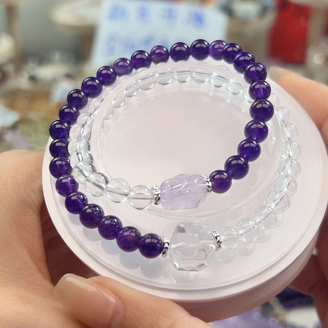 水晶手链未镶嵌紫水晶