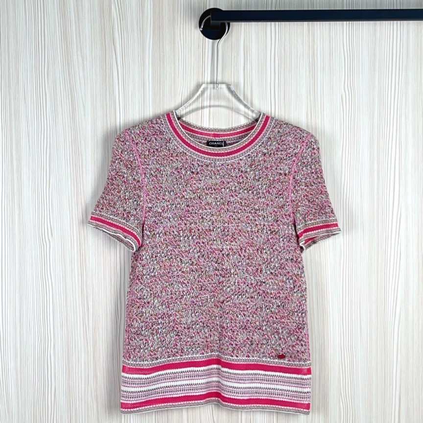 99新 Chanel/香奈儿 安洁利严选短袖 尺码36成色看直播 GSS21767