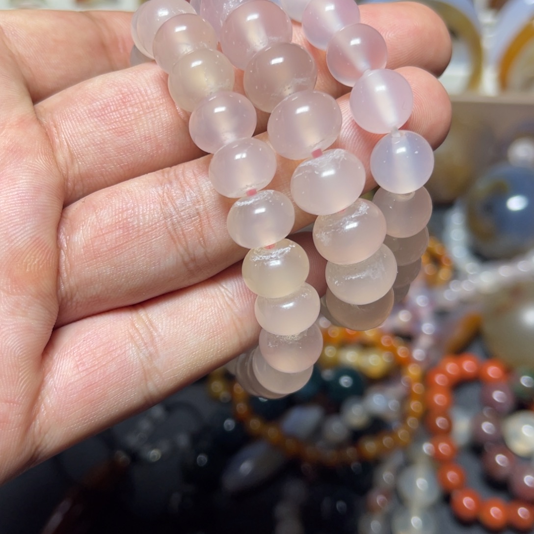 时***转玛瑙/玉髓未镶嵌手链