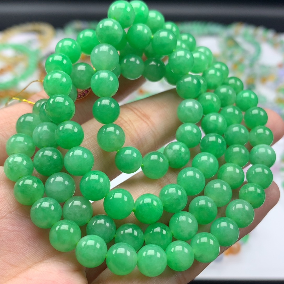 翡翠手链未镶嵌卡