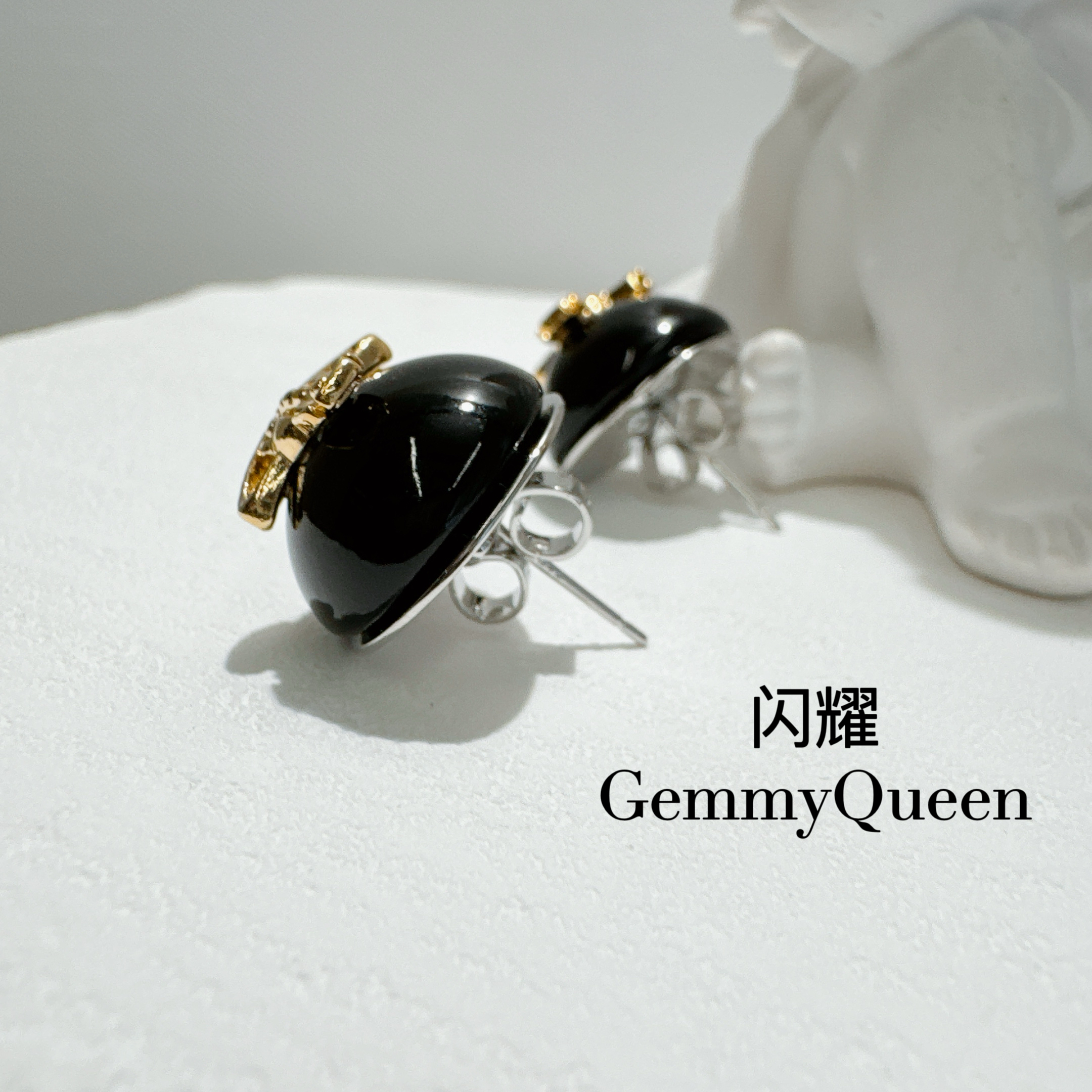 铜合金珐琅耳饰 闪耀GemmyQueen耳环GQ01858