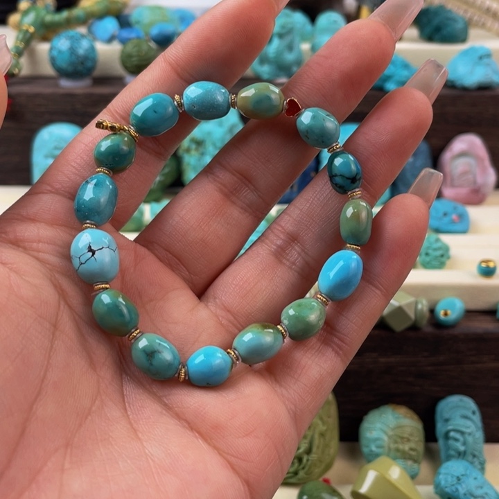 安***感绿松石未镶嵌原矿