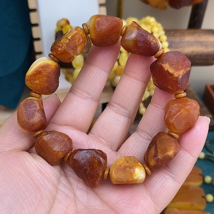 蜜蜡未镶嵌颈饰手串